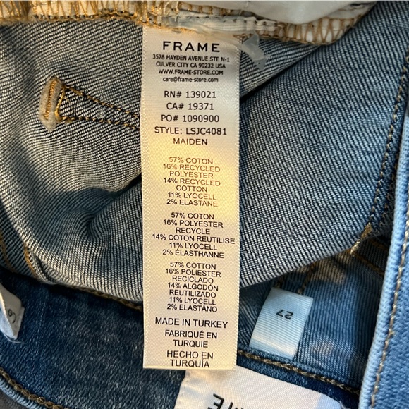 FRAME Le Skinny De Jeanne Maiden Crop Jeans - Picture 7 of 8